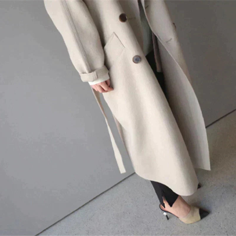 VICTORIA - MANTEAU LONG ÉLÉGANT