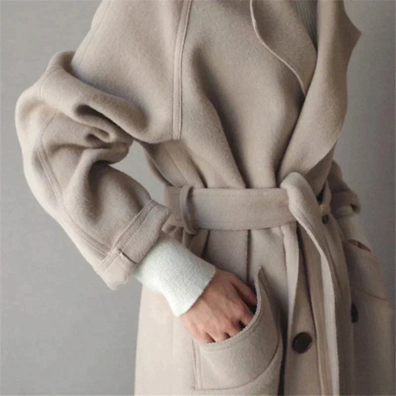 VICTORIA - MANTEAU LONG ÉLÉGANT
