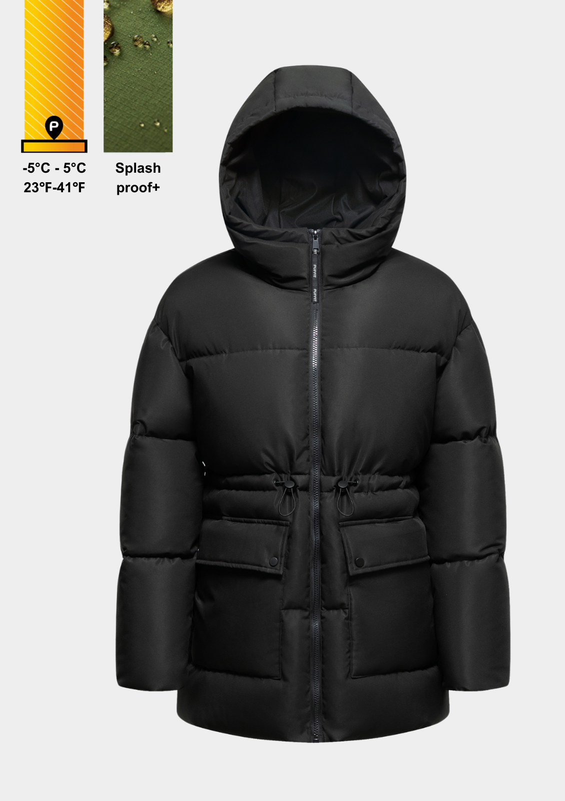 EVA | Doudoune à capuche imperméable