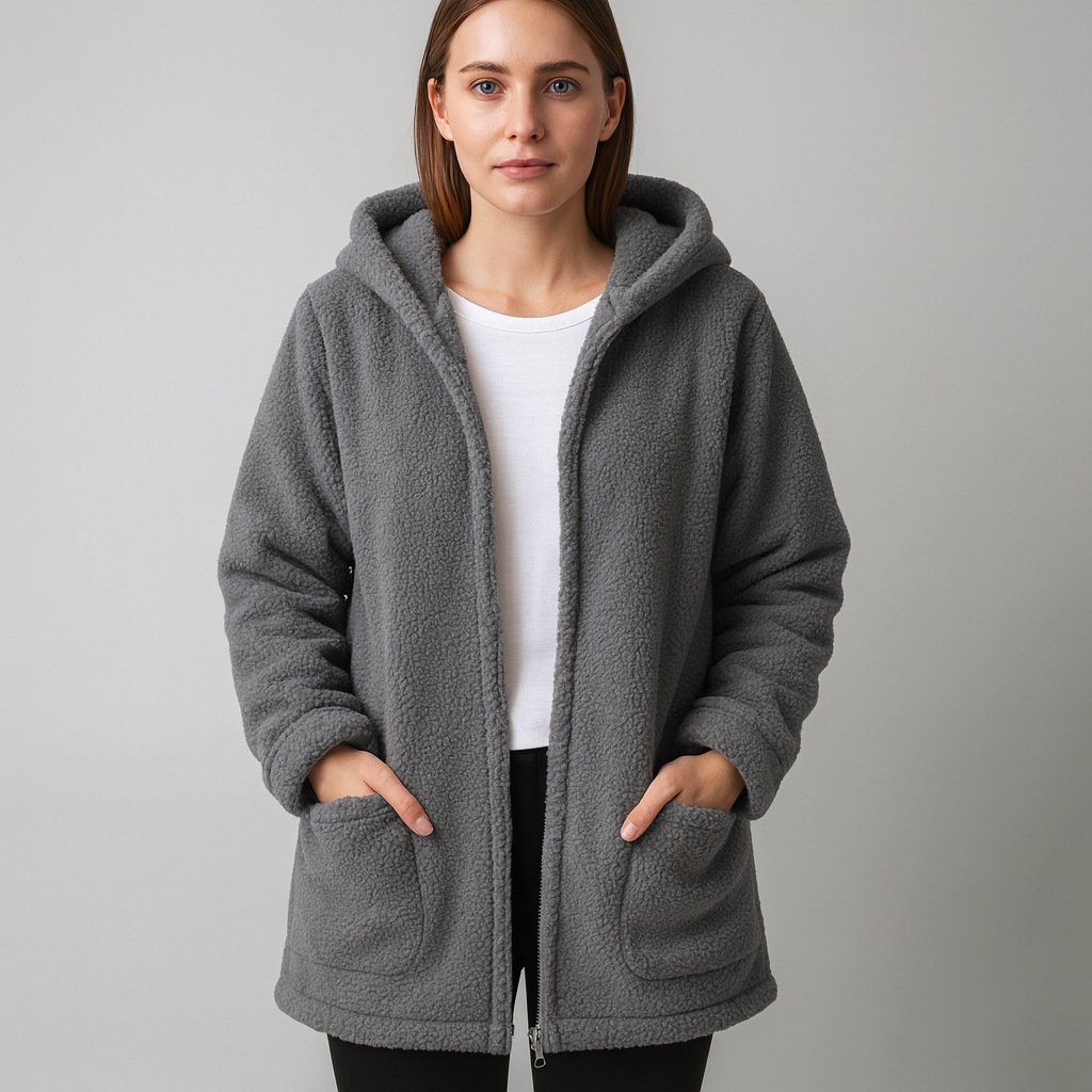JANE - MANTEAU TEDDY CONFORTABLE