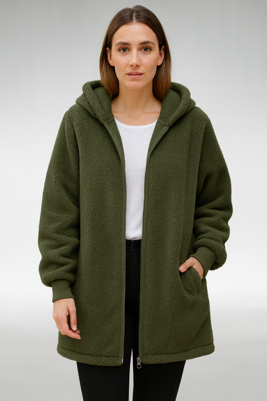 JANE - MANTEAU TEDDY CONFORTABLE