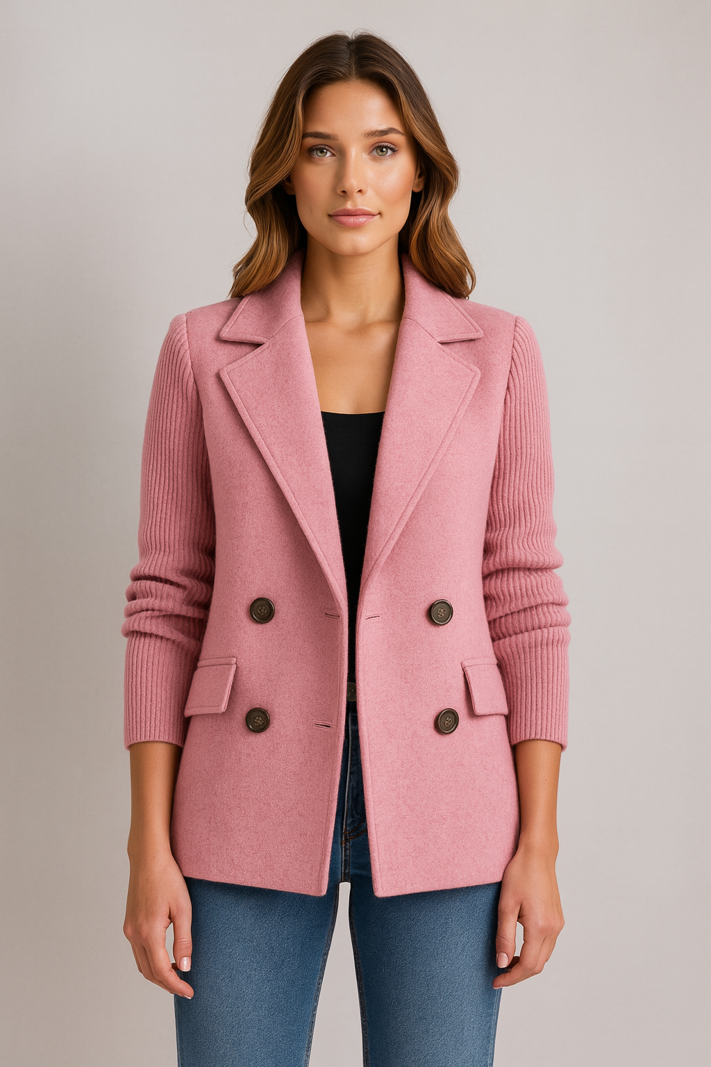 AMA - BLAZER À MANCHES EN TRICOT