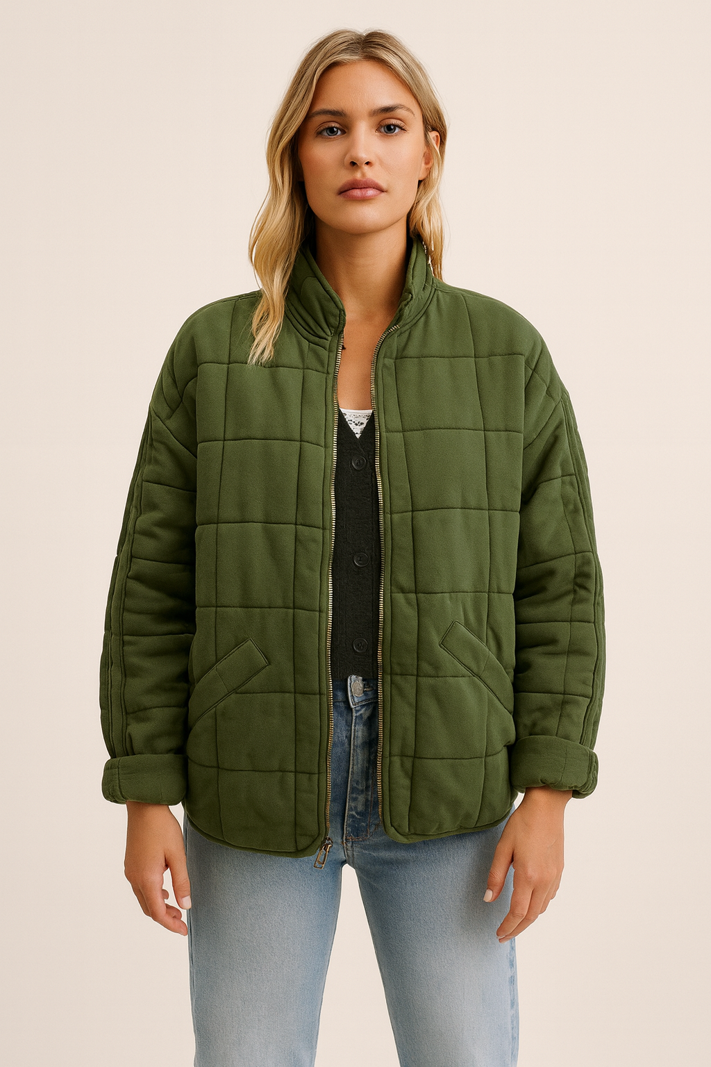 AUDREY - VESTE OVERSIZED MI-SAISON