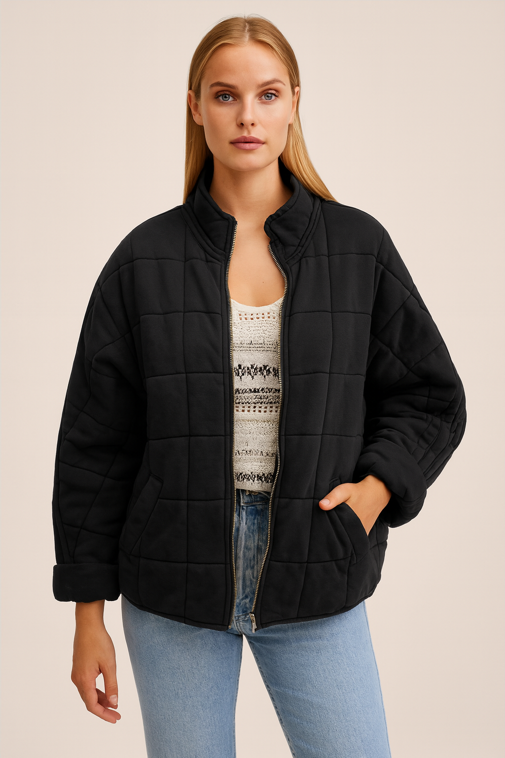 AUDREY - VESTE OVERSIZED MI-SAISON