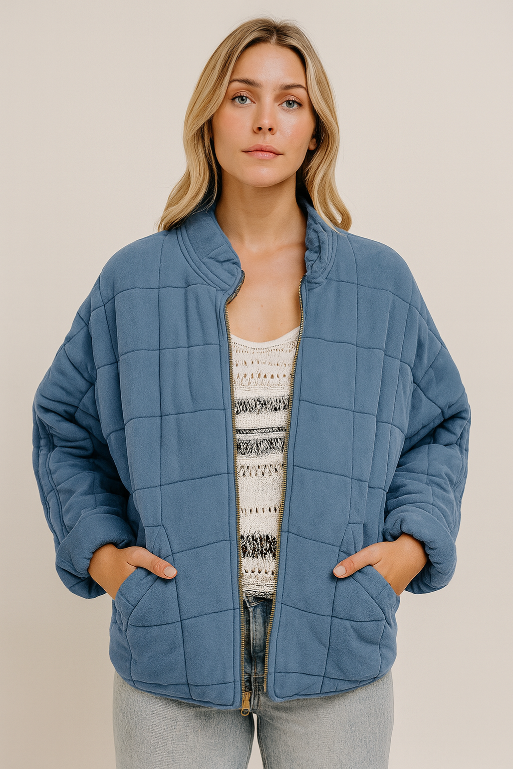 AUDREY - VESTE OVERSIZED MI-SAISON