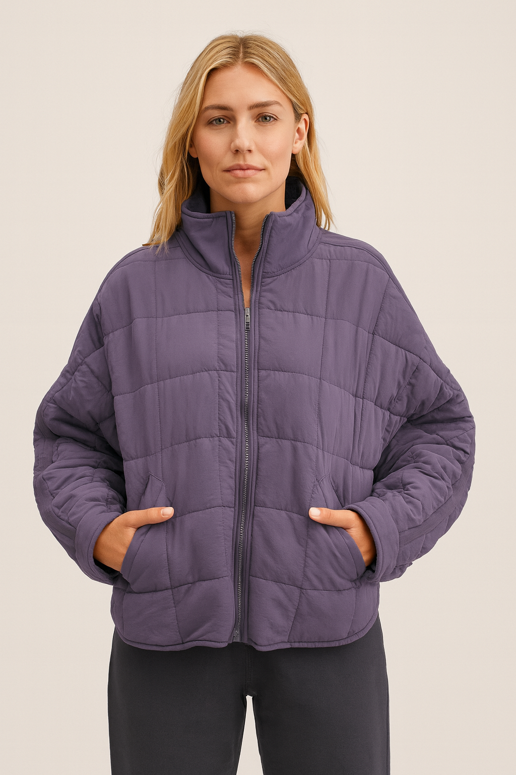 AVRIL – VESTE PUFFER LÉGÈRE ET COMPACTE À FERMETURE ÉCLAIR