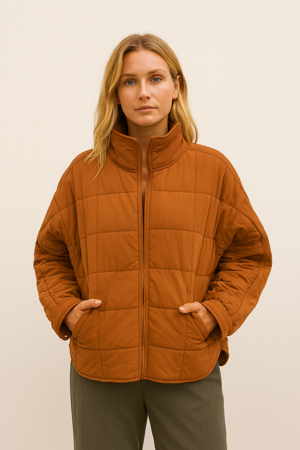 AVRIL – VESTE PUFFER LÉGÈRE ET COMPACTE À FERMETURE ÉCLAIR