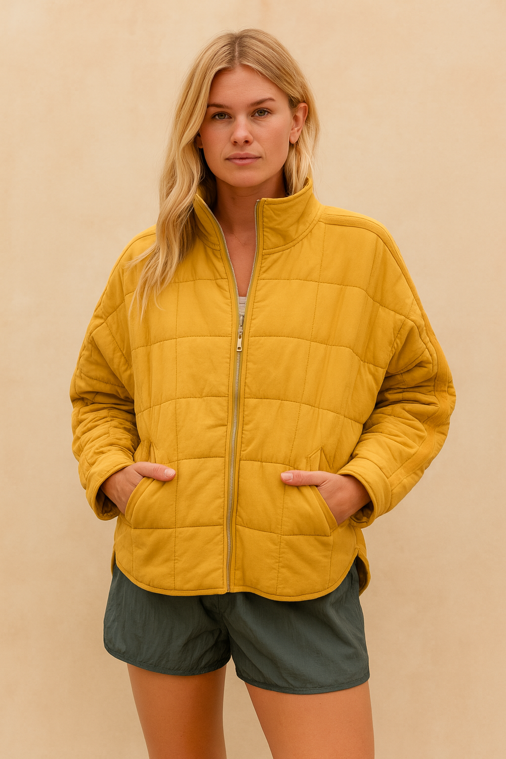 AVRIL – VESTE PUFFER LÉGÈRE ET COMPACTE À FERMETURE ÉCLAIR
