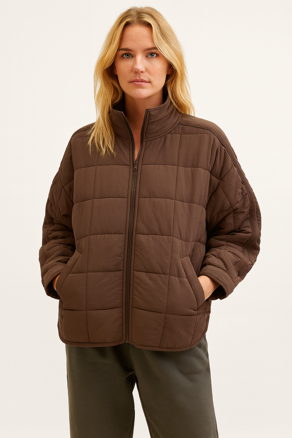 AVRIL – VESTE PUFFER LÉGÈRE ET COMPACTE À FERMETURE ÉCLAIR