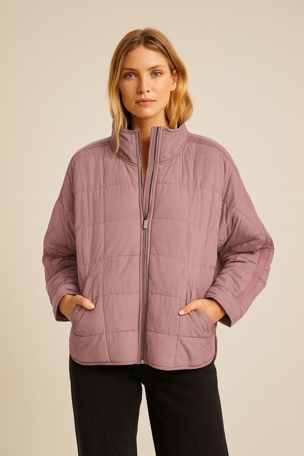 AVRIL – VESTE PUFFER LÉGÈRE ET COMPACTE À FERMETURE ÉCLAIR