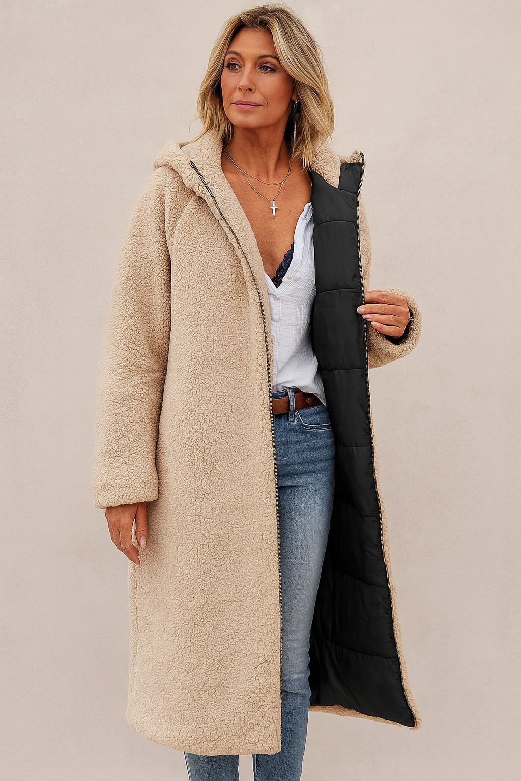 SASHA™ | MANTEAU RÉVERSIBLE ÉLÉGANT