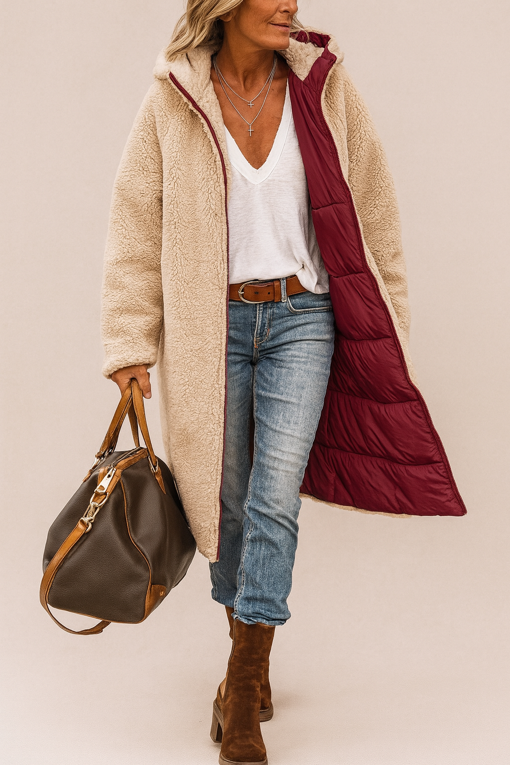 SASHA™ | MANTEAU RÉVERSIBLE ÉLÉGANT