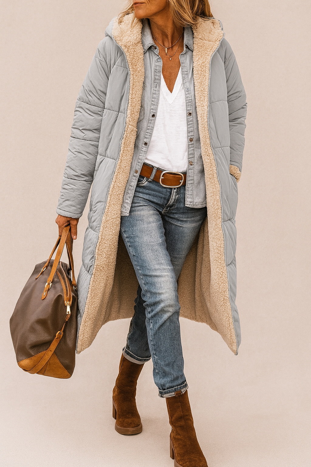 SASHA™ | MANTEAU RÉVERSIBLE ÉLÉGANT