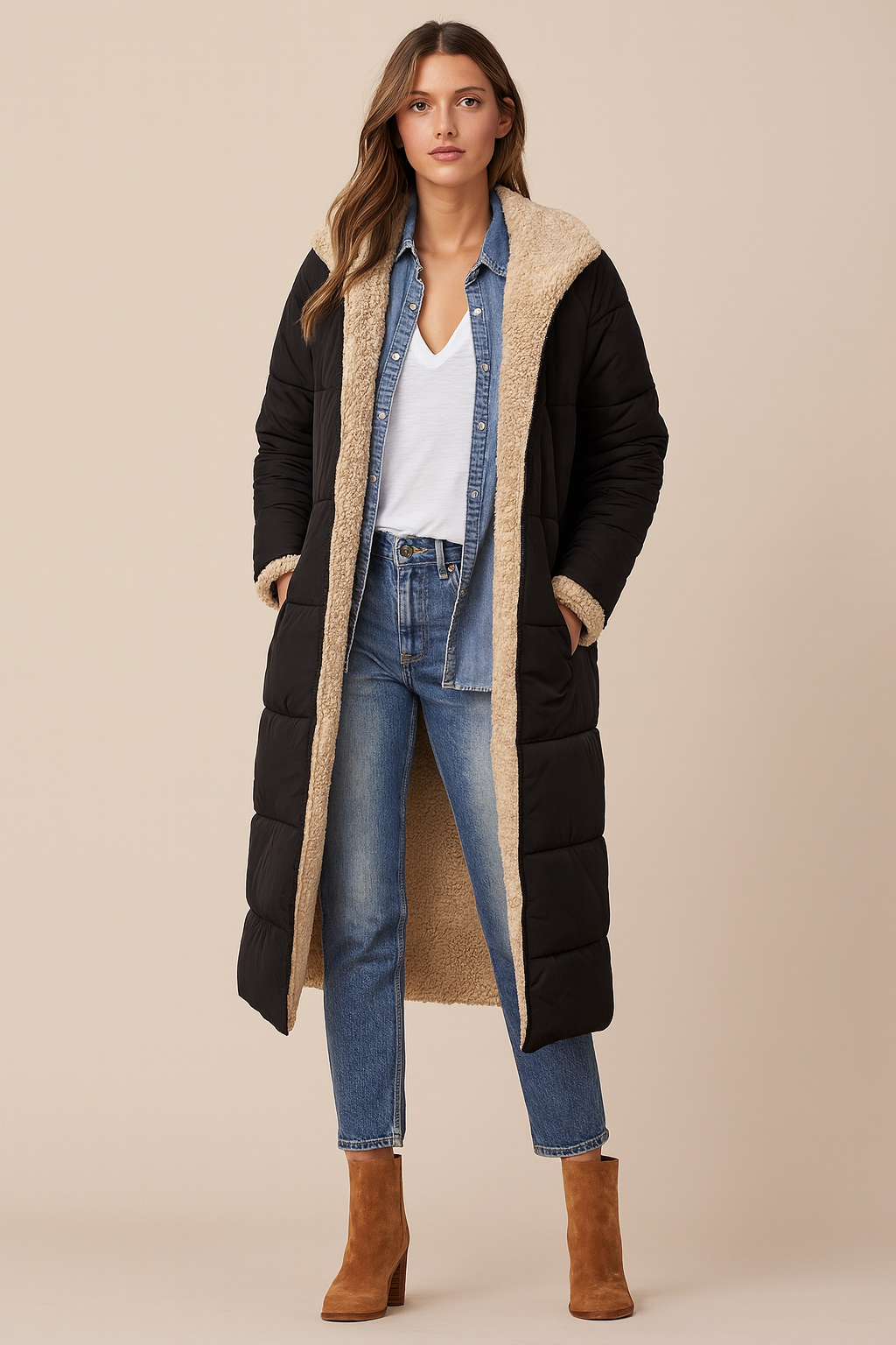 SASHA™ | MANTEAU RÉVERSIBLE ÉLÉGANT