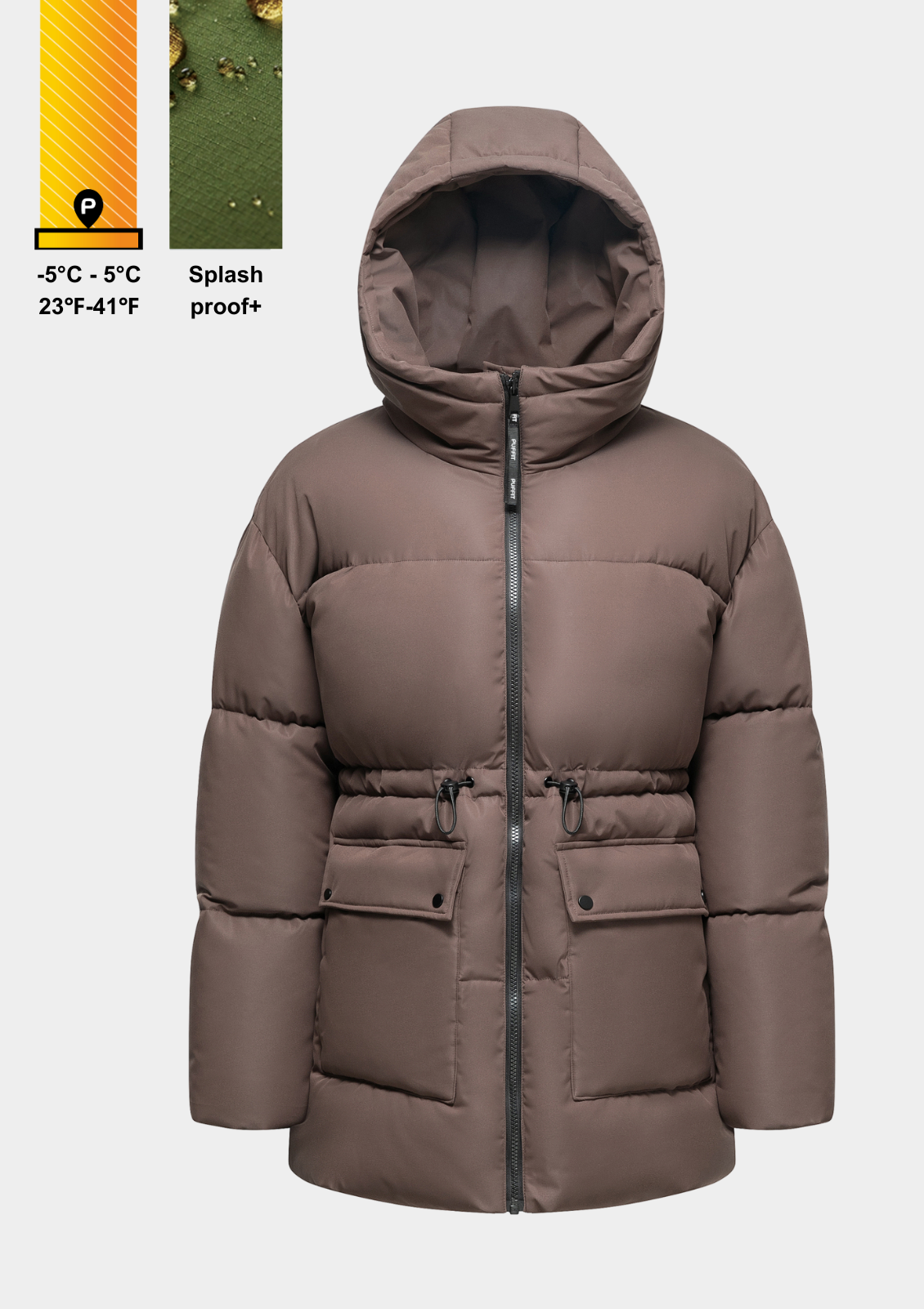 EVA | Doudoune à capuche imperméable