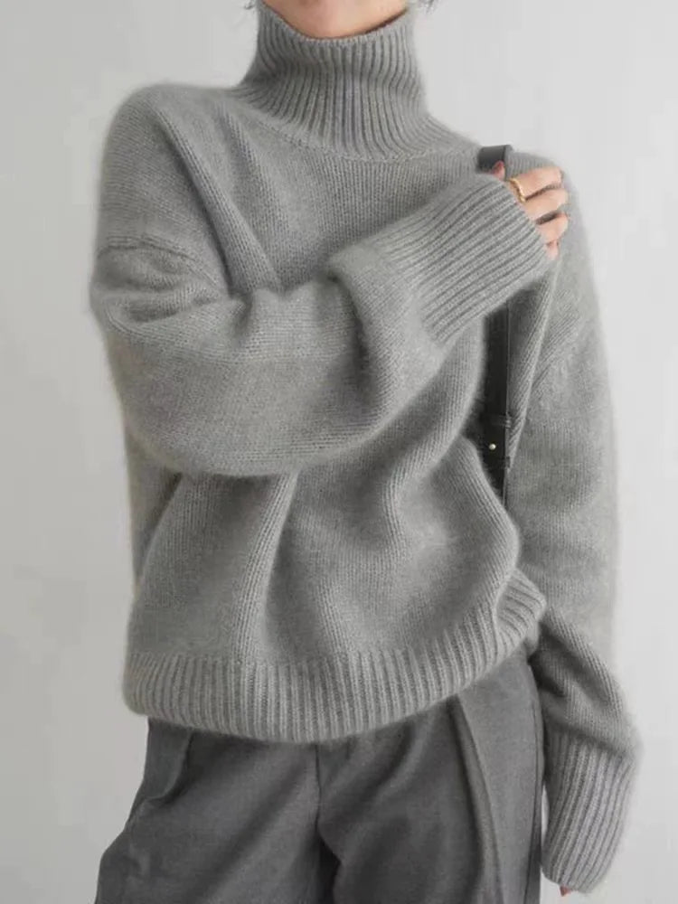 Amaya | Pull Col Roulé en Cachemire de Luxe