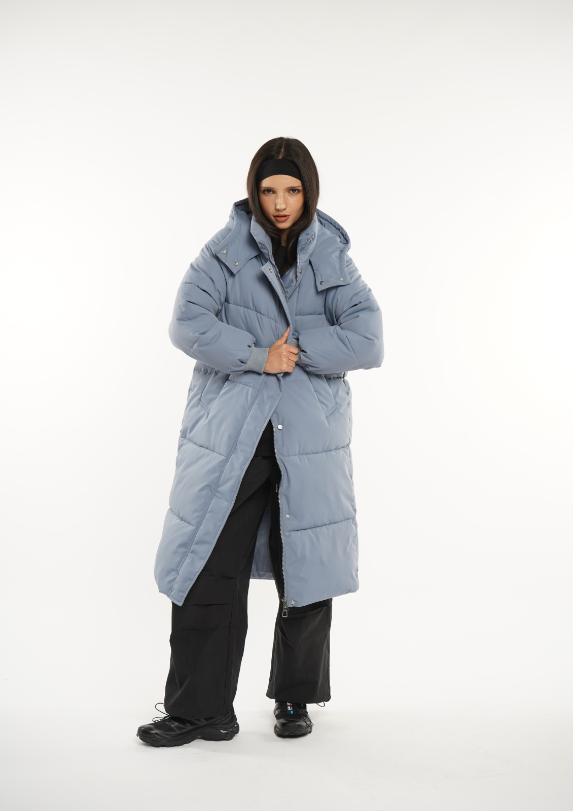 LUNA | VESTE LONGUE PUFFER AVEC CAPUCHE