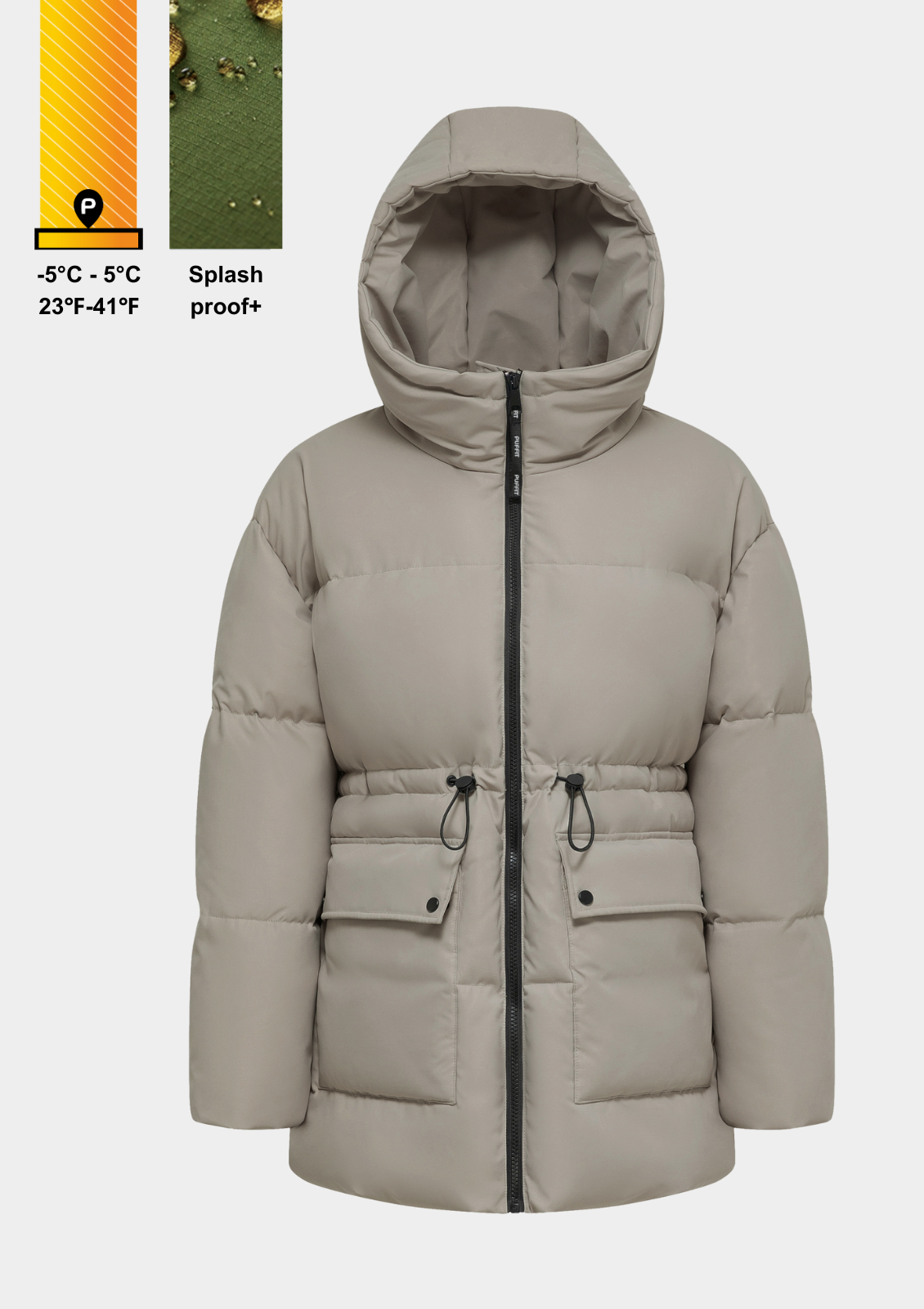 EVA | Doudoune à capuche imperméable