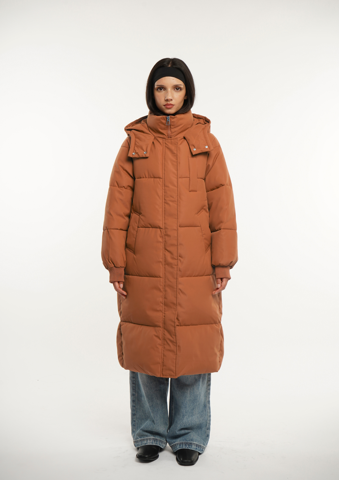 LUNA | VESTE LONGUE PUFFER AVEC CAPUCHE