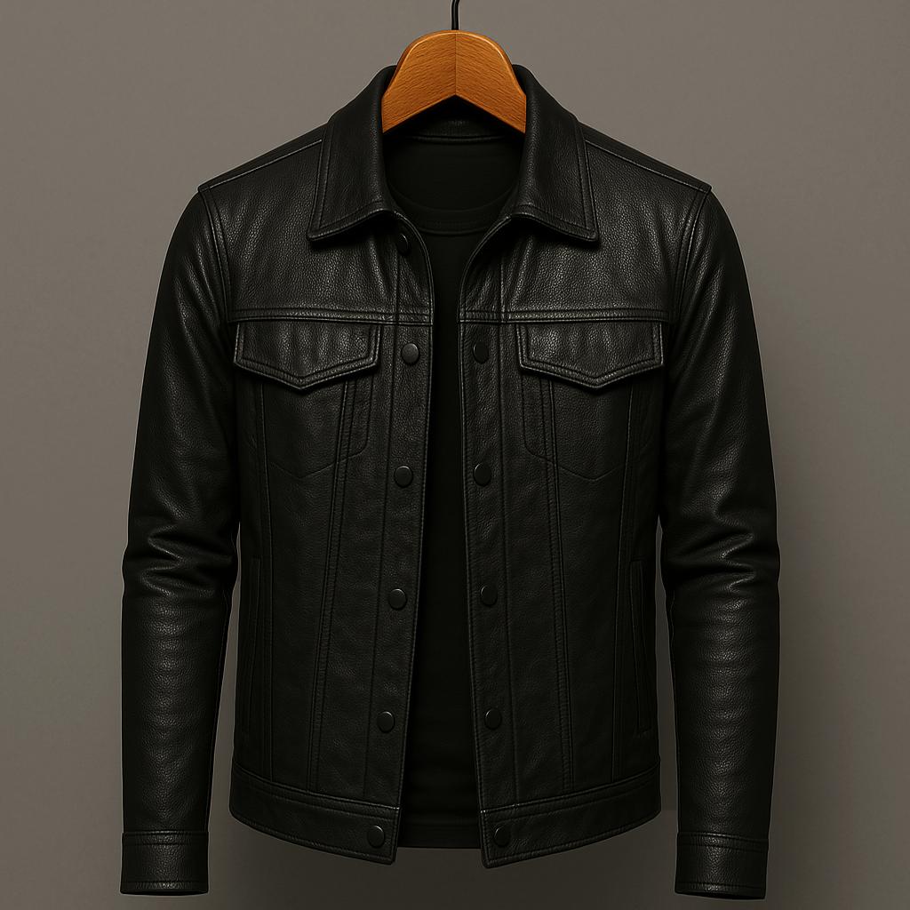 Darius™ | Veste en cuir premium au style moto