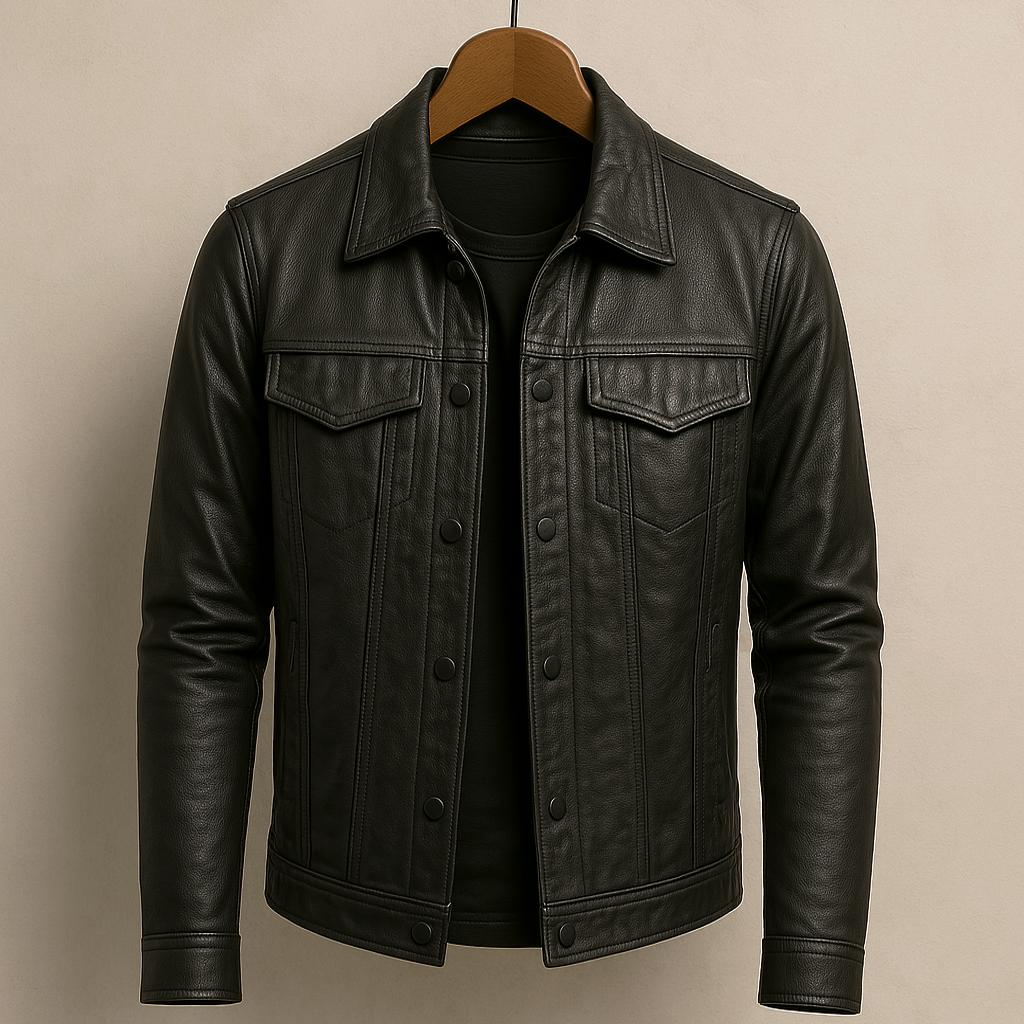 Darius™ | Veste en cuir premium au style moto
