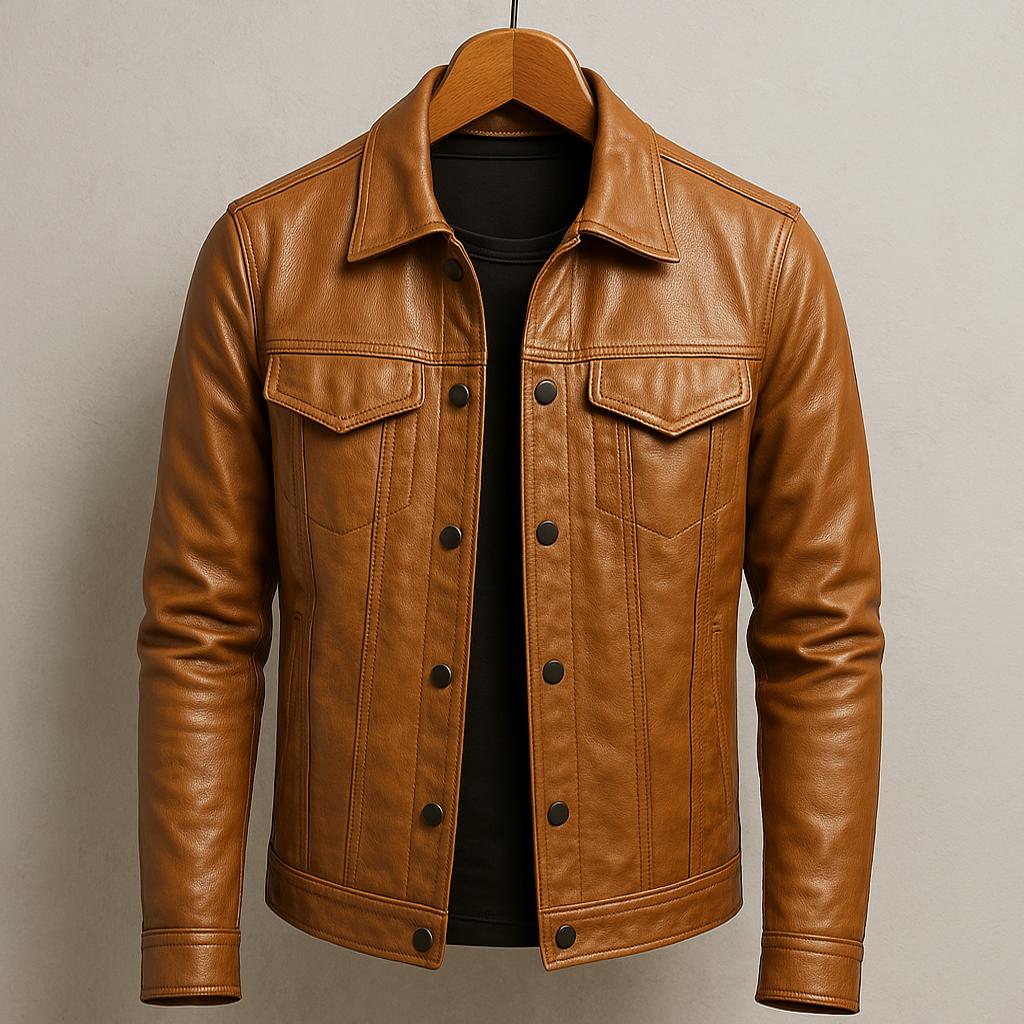 Darius™ | Veste en cuir premium au style moto