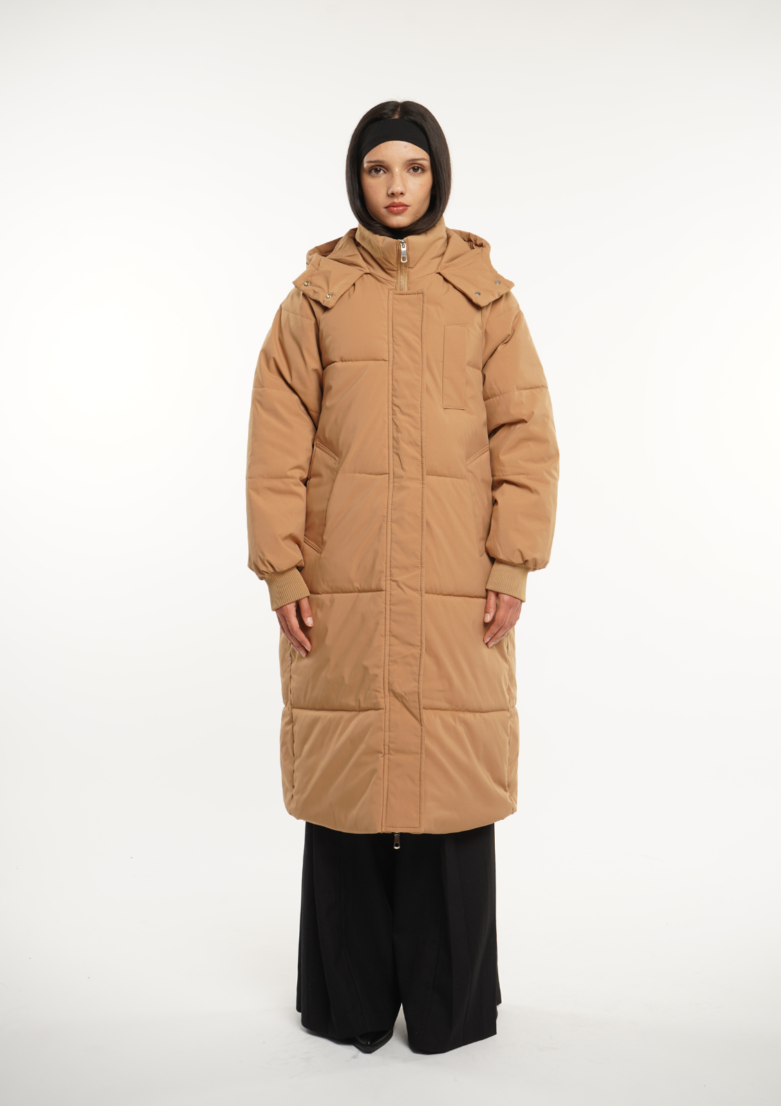 LUNA | VESTE LONGUE PUFFER AVEC CAPUCHE