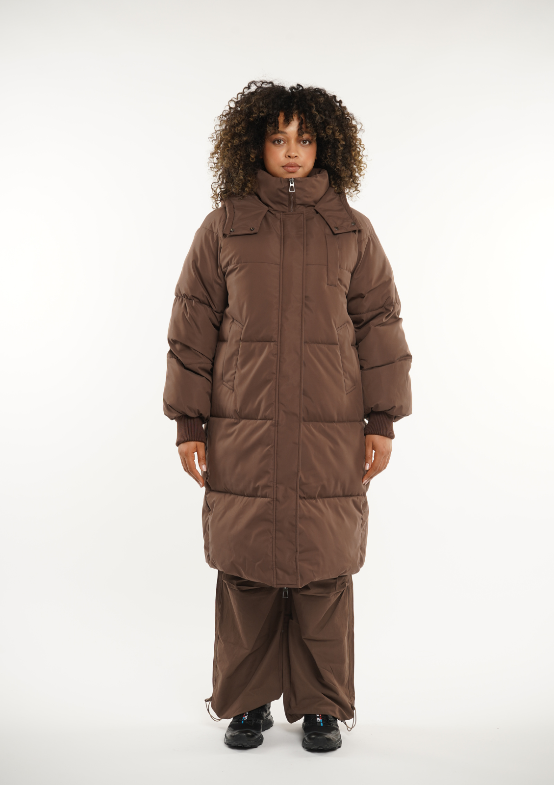 LUNA | VESTE LONGUE PUFFER AVEC CAPUCHE
