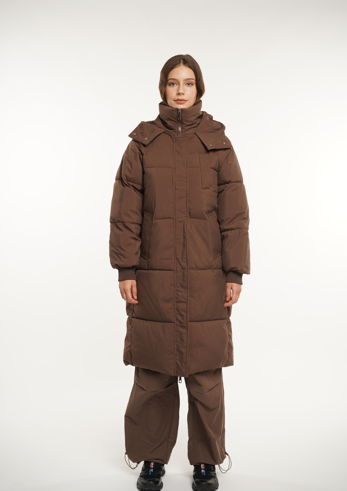 LUNA | VESTE LONGUE PUFFER AVEC CAPUCHE