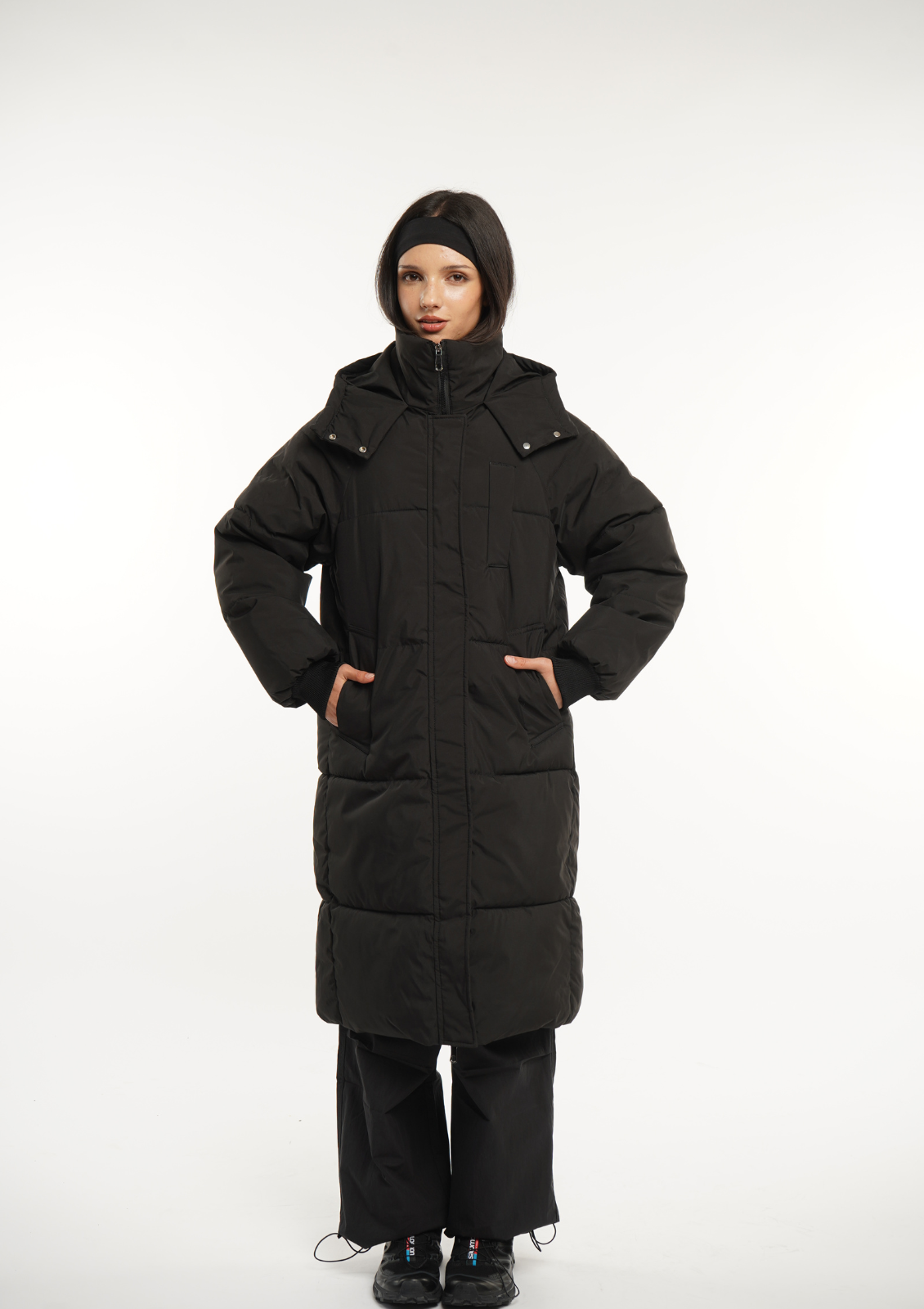 LUNA | VESTE LONGUE PUFFER AVEC CAPUCHE