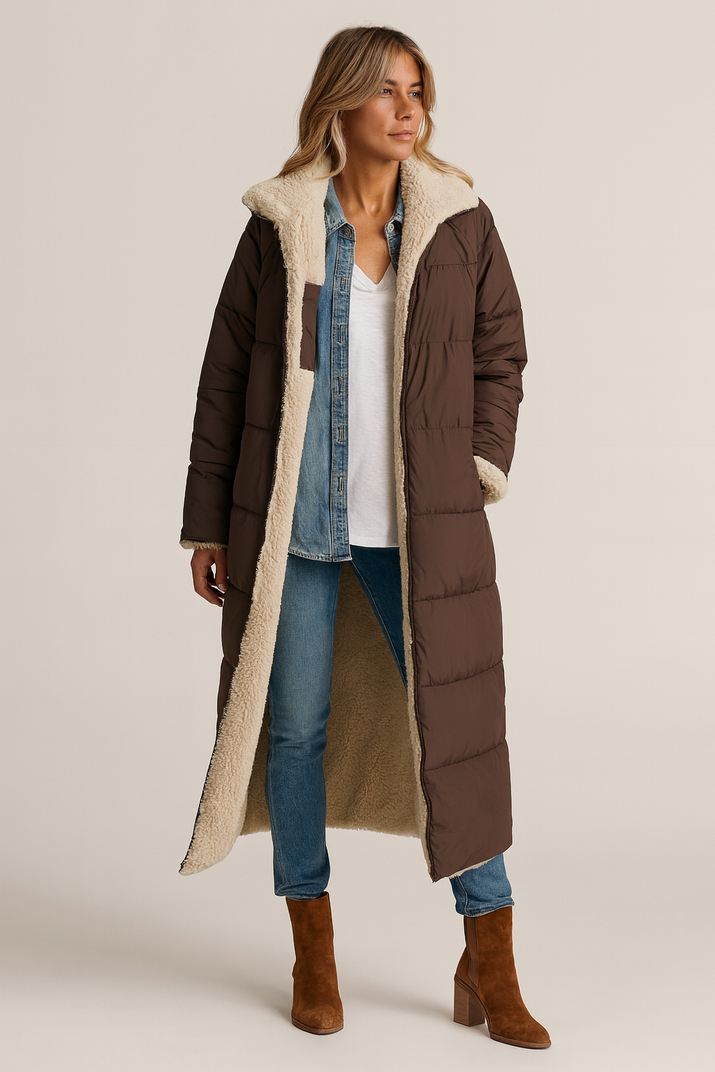 SASHA™ | MANTEAU RÉVERSIBLE ÉLÉGANT