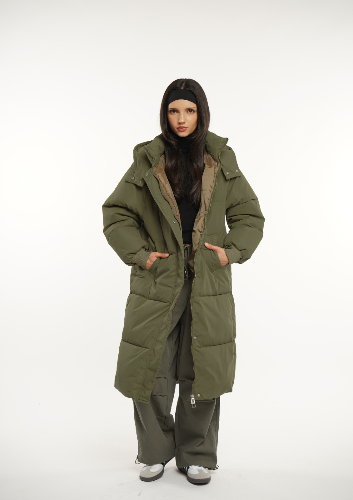 LUNA | VESTE LONGUE PUFFER AVEC CAPUCHE