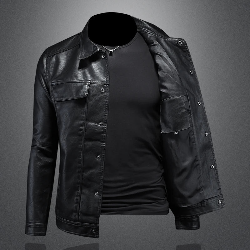 Darius™ | Veste en cuir premium au style moto